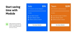 Start saving time - Html Code Example by Nicepage