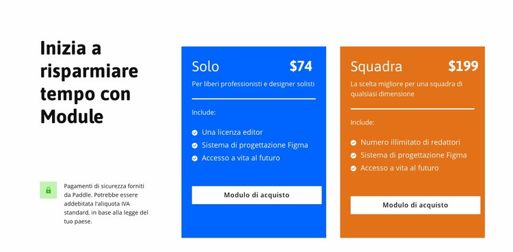 Inizia a risparmiare tempo Modelli di Website Builder