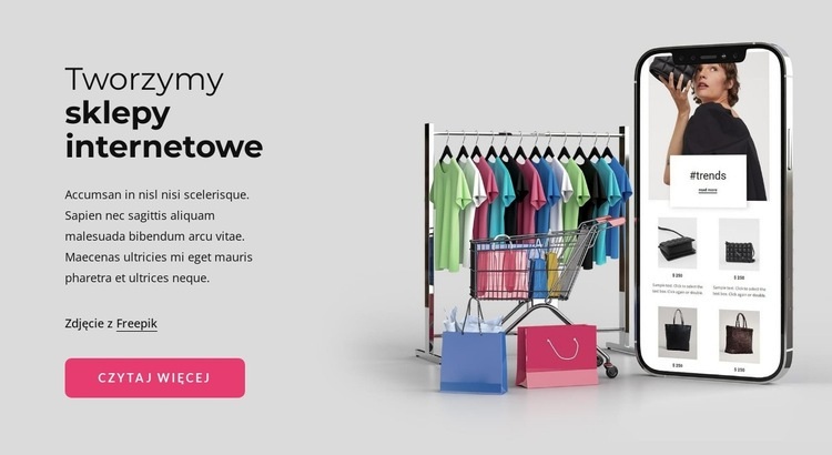 Tworzymy sklepy internetowe Projekt strony internetowej