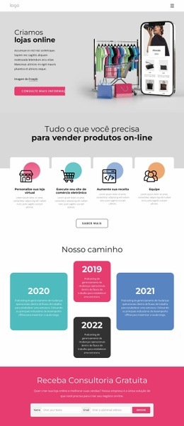 Página De Destino Multifuncional Para Construímos Lojas