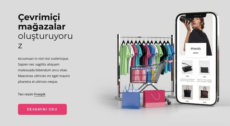 Çevrimiçi mağazalar yaratıyoruz WordPress Teması