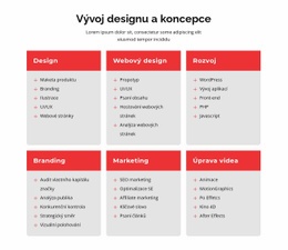 Branding A Web Design – Šablona Jedné Stránky