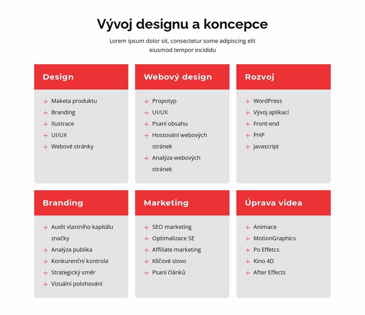 Branding a web design Šablona HTML