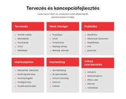 Márkaépítés És Webdesign - Egyoldalas Sablon