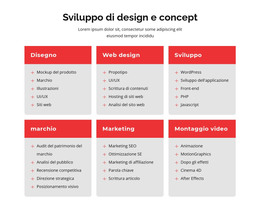 Branding E Web Design - Modello Di Una Pagina