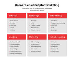 Branding En Webdesign - Sjabloon Voor Één Pagina