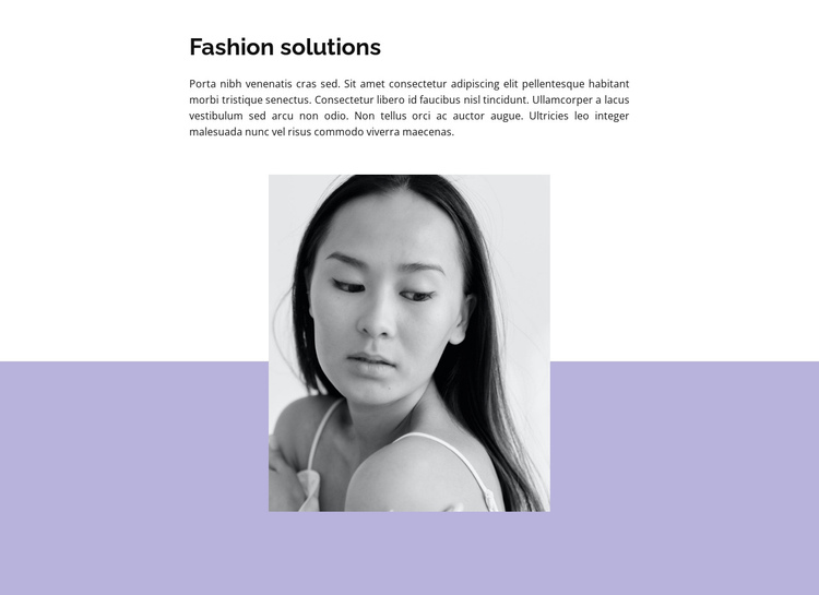 Comments from fashion critics One Page Template