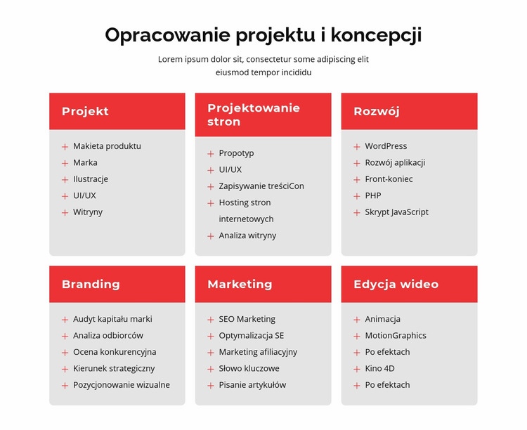 Branding i projektowanie stron internetowych Szablony do tworzenia witryn internetowych