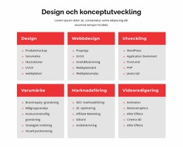 Varumärke Och Webbdesign - Enkel Webbplatsmall