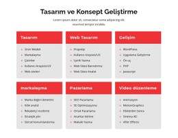 Markalaşma Ve Web Tasarımı CSS ızgara Şablonu