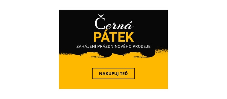 Ceny černého pátku na domácí zboží Šablona HTML