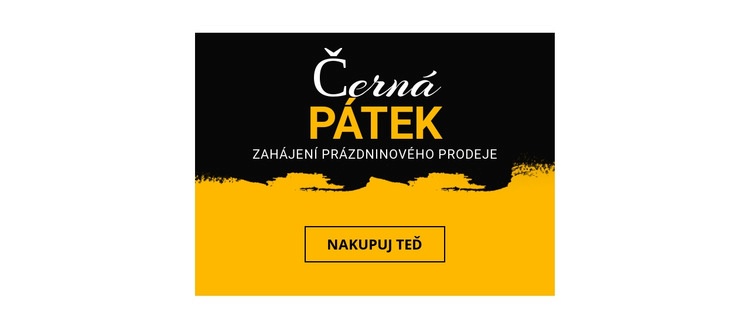 Ceny černého pátku na domácí zboží Šablona