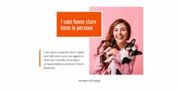 Modello Web Reattivo Per I Cani Fanno Stare Bene Le Persone