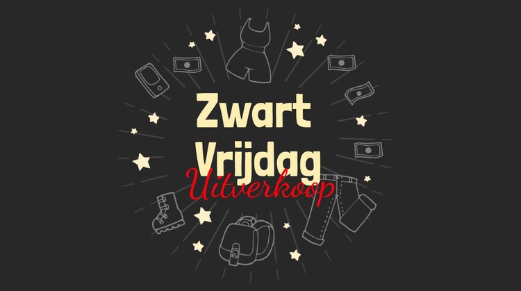 Verkoop van kleding en schoenen Bestemmingspagina