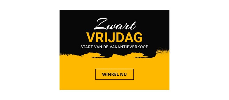 Black Friday-prijzen voor thuisartikelen Sjabloon voor één pagina