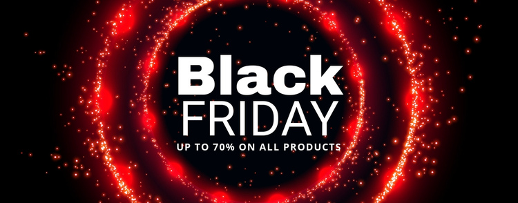 Black Friday prices on tech One Page Template