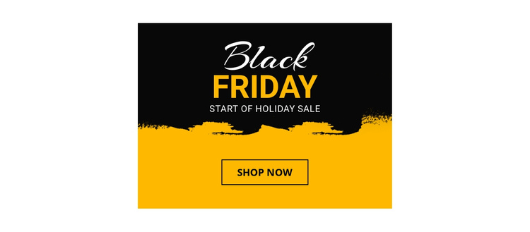 Black Friday prices on home items One Page Template