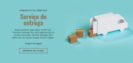 Design De Site Para Nossos Serviços De Entrega