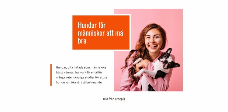 Hundar får människor att må bra Mall