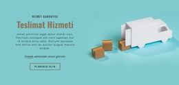 Teslimat Hizmetlerimiz - HTML Şablon Kodu