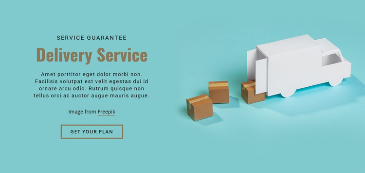 Our delivery services Website Design
