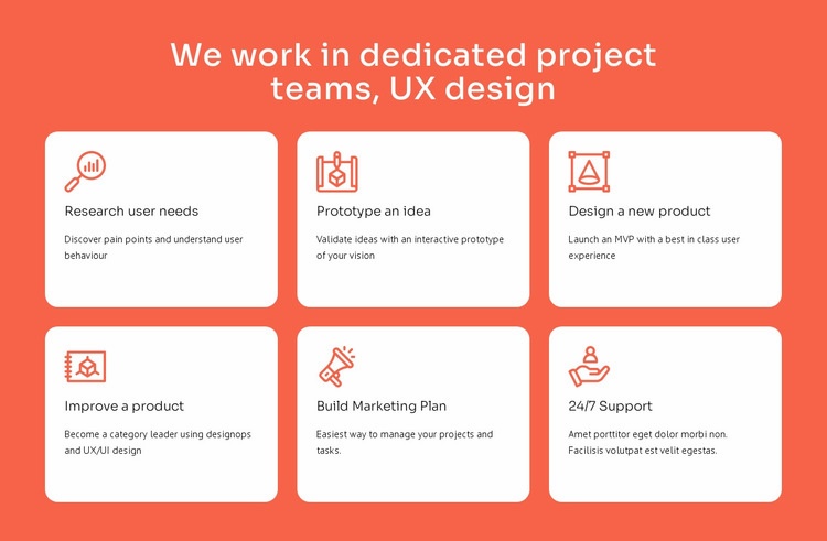 Specializace designu UX Html Website Builder