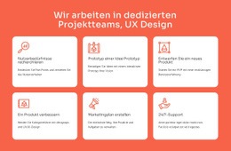 Spezialisierung Auf UX-Design - Kreative Mehrzweckvorlage Für Eine Seite