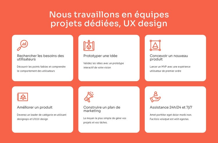 Spécialisation design UX Modèles de constructeur de sites Web