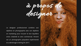 La Créatrice Vous Souhaite La Bienvenue - Modèle De Page HTML