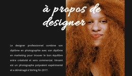 La Créatrice Vous Souhaite La Bienvenue - Modèle HTML5 Professionnel Personnalisable