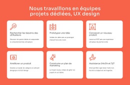 Modèle HTML5 Spécialisation Design UX Pour N'Importe Quel Appareil