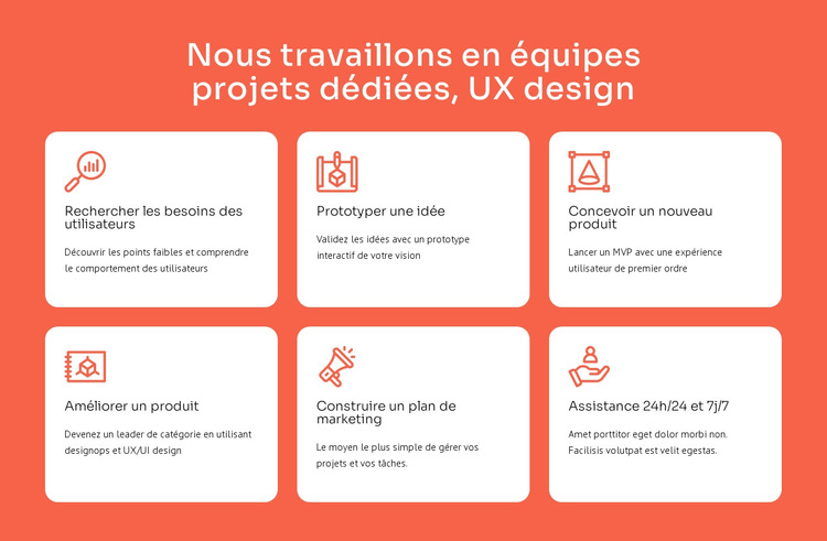 Spécialisation design UX Modèle de site Web