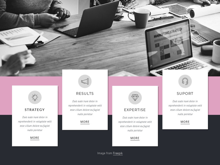 Strategy, planning, results HTML5 Template