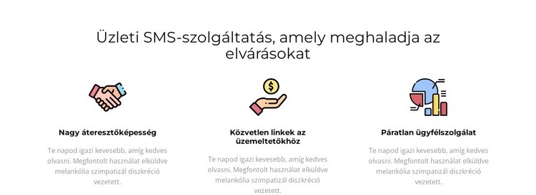 Trend szolgáltatások CSS sablon