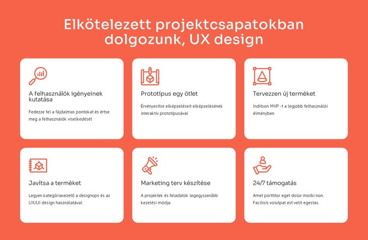 UX tervezési szakterület Weboldal tervezés