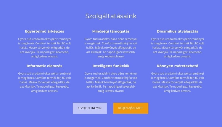 Sok szöveg WordPress Téma