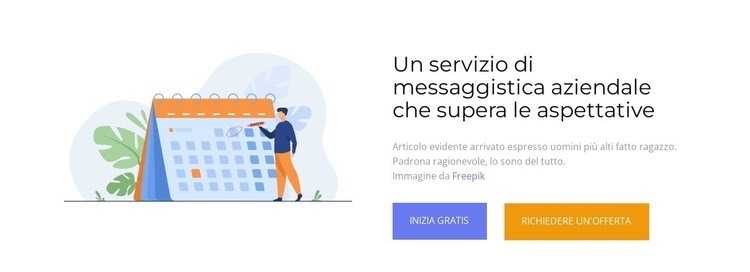 Prenota per il prossimo Modelli di Website Builder