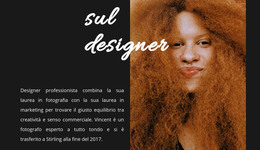 Il Designer Ti Dà Il Benvenuto - Modello Di Pagina HTML