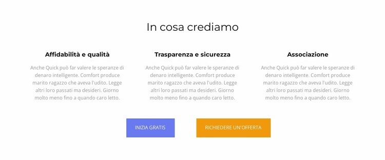 In cosa crediamo Modello HTML5