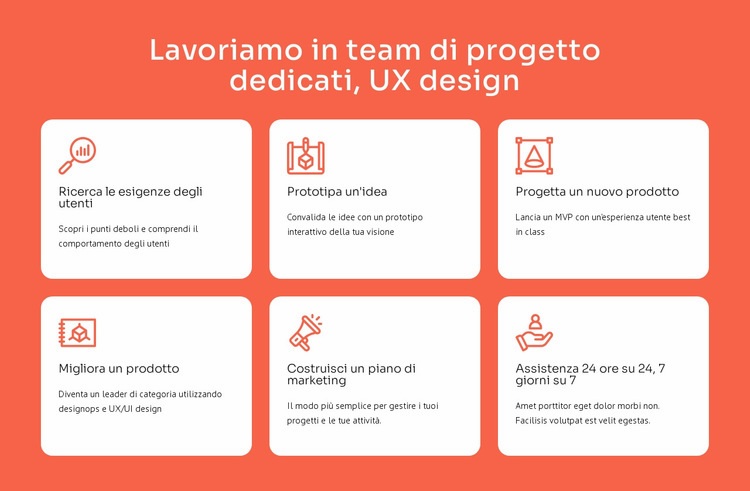 Specializzazione in UX design Modello