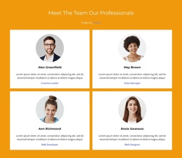 Four Purchasing Managers - Joomla Template Inspiration