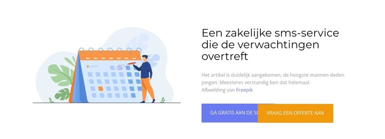 Boek voor de volgende CSS-sjabloon