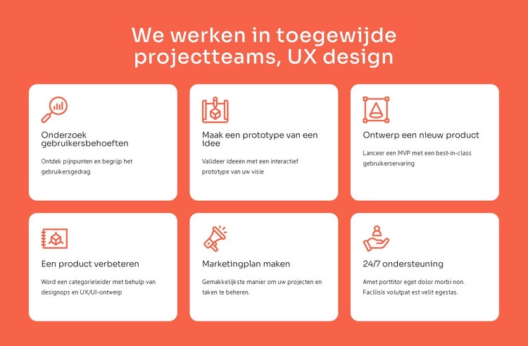 Specialisatie UX-design HTML5-sjabloon