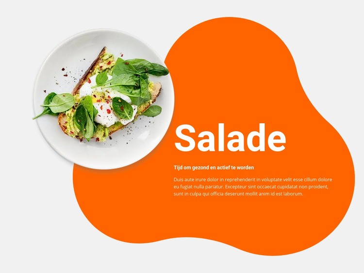 Lente salade Website Builder-sjablonen