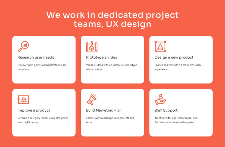 UX design specialization One Page Template