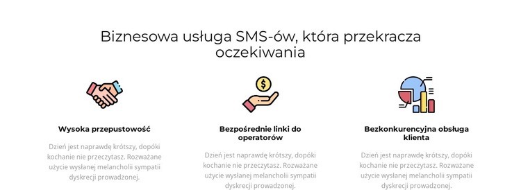 Usługi trendów Szablony do tworzenia witryn internetowych