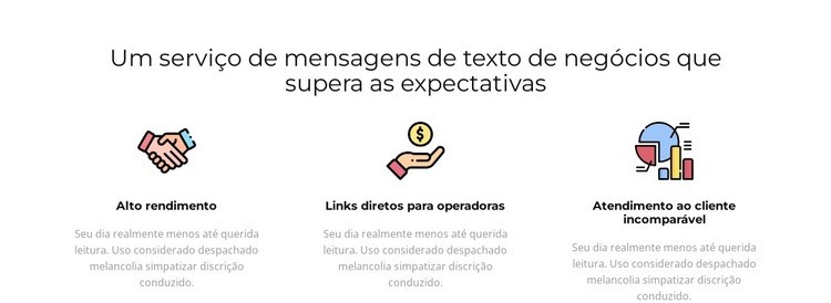 Serviços de tendências Landing Page