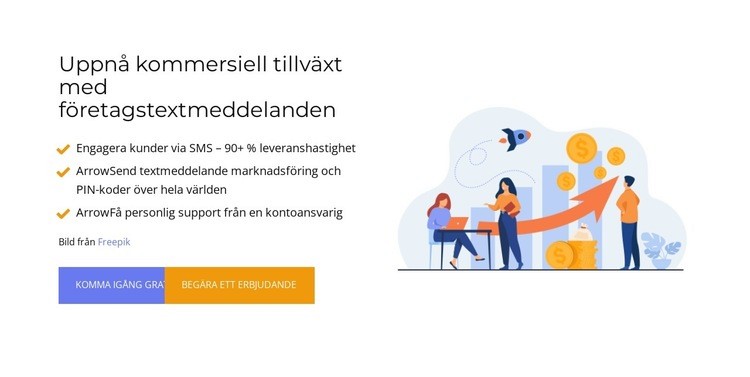 Gemensam tillväxt HTML-mall