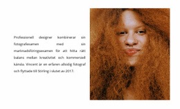 Designern Välkomnar Dig - Professionell Webbplatsmall