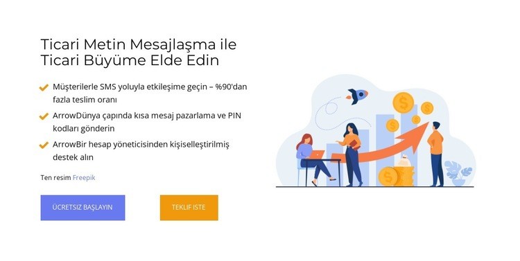 Ortak Büyüme Web Sitesi Oluşturucu Şablonları